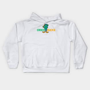 "CROCODUCK MASCOT" by Tai's Tees Kids Hoodie